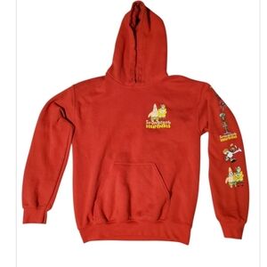 Spongebob Red Hoodie Sweatshirt Adult Small Sqidward Mr Crabs Patrick Plankton